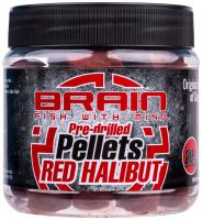 Пеллетс Brain Red Halibut Pre drilled 20mm 250g