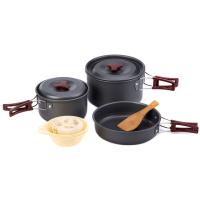 Набор посуды на 2-3 персоны Naturehike 4 In 1 Cookware Set Carbon
