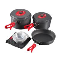 Набор кемпинговой посуды Alocs Cookware CW-C30 3-4pers