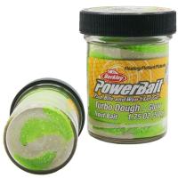 Паста форелевая Berkley PowerBait Turbo Dough Glow Chartreuse/White 50g